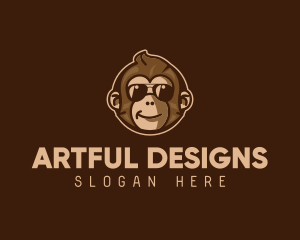 Cool Monkey Shades logo design