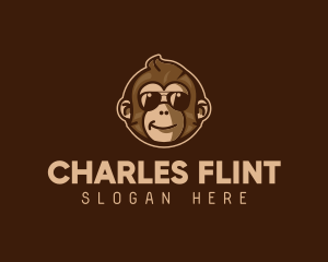 Cool Monkey Shades logo design