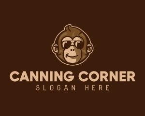 Cool Monkey Shades logo design