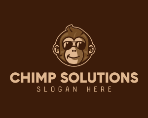 Cool Monkey Shades logo design