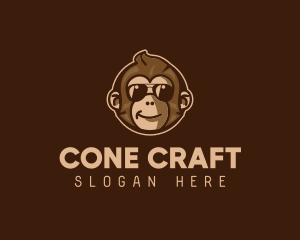 Cool Monkey Shades logo design