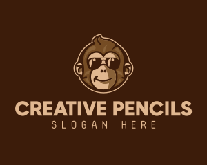 Cool Monkey Shades logo design