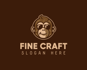 Cool Monkey Shades logo design