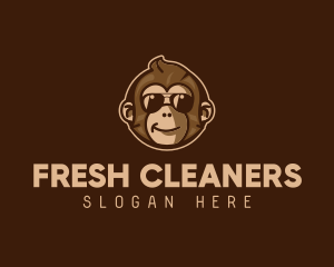 Cool Monkey Shades logo design