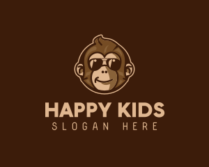 Cool Monkey Shades logo design