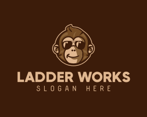 Cool Monkey Shades logo design