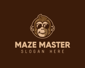 Cool Monkey Shades logo design