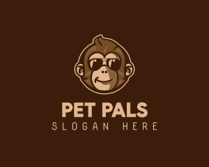 Cool Monkey Shades logo design