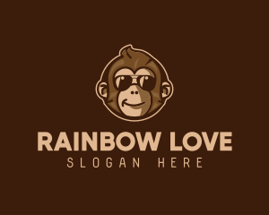 Cool Monkey Shades logo design