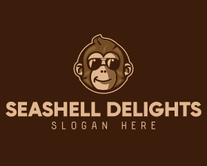 Cool Monkey Shades logo design