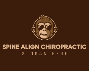 Cool Monkey Shades logo design