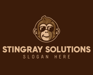 Cool Monkey Shades logo design