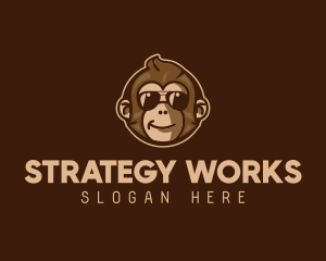 Cool Monkey Shades logo design