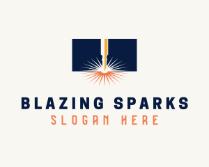 Industrial Laser Spark logo design