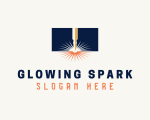 Industrial Laser Spark logo design