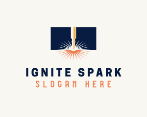 Spark - Industrial Laser Spark logo design