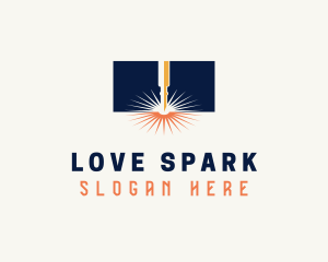 Industrial Laser Spark logo design