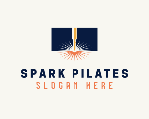 Industrial Laser Spark logo design