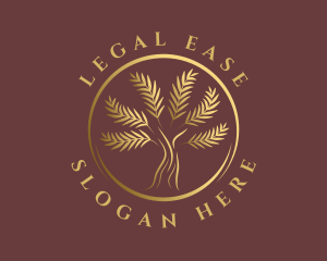 Elegant Golden Tree Logo