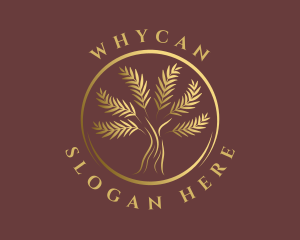 Elegant Golden Tree Logo