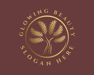 Eco Park - Elegant Golden Tree logo design