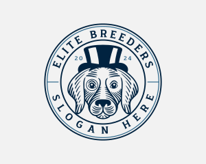 Top Hat Fashion Dog logo design