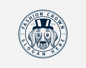 Top Hat Fashion Dog logo design