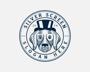 Puppy - Top Hat Fashion Dog logo design