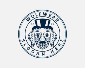 Pet - Top Hat Fashion Dog logo design