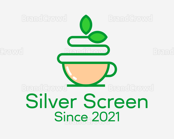 Green Tea Beverage Logo