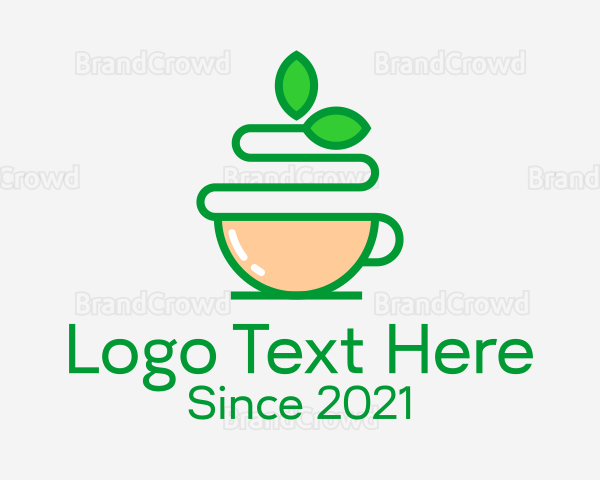 Green Tea Beverage Logo