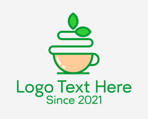 Mug - Green Tea Beverage logo design