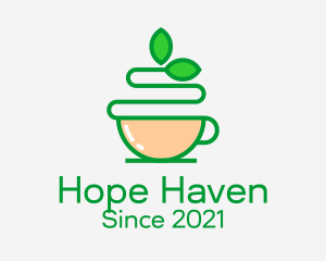 Coffee - Green Tea Beverage logo design