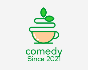 Cafeteria - Green Tea Beverage logo design