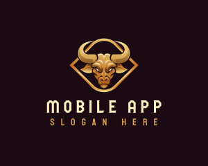 Cow - Premium Bull Horn logo design