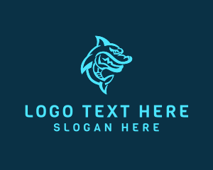 Clan - Angry Gamer Shark logo design