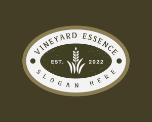 Wheat Grass Emblem logo design