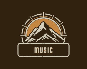 Trekking Hiking Mountain Logo