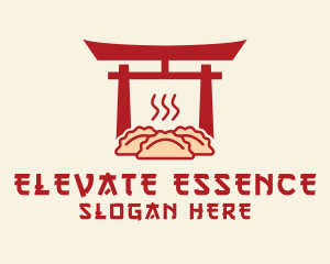 Meal Delivery - Japanese Temple Dumpling logo design