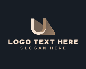 App - Creative Media Startup Letter U logo design