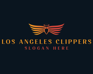Angel Wings Shield logo design