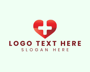 First Aid - Heart Cross Medical logo design