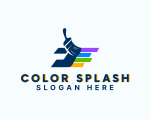 Painting - Painting Paint Brush logo design