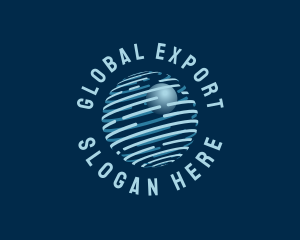 Export - Modern Tech Globe logo design