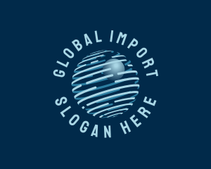 Import - Modern Tech Globe logo design