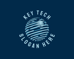 Modern Tech Globe logo design