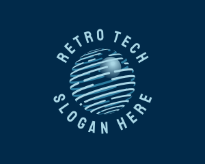 Modern Tech Globe logo design