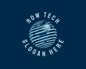 Modern Tech Globe logo design