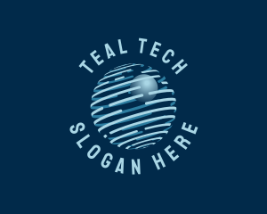 Modern Tech Globe logo design