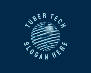 Modern Tech Globe logo design